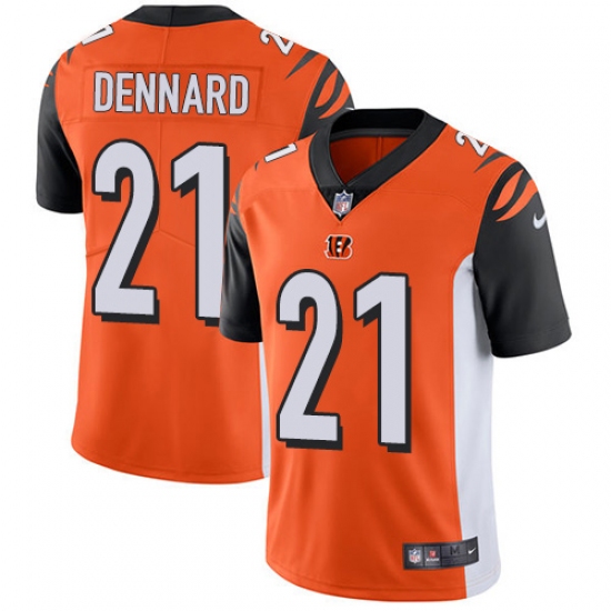 Youth Nike Cincinnati Bengals #21 Darqueze Dennard Vapor Untouchable Limited Orange Alternate NFL Jersey - Ujersey