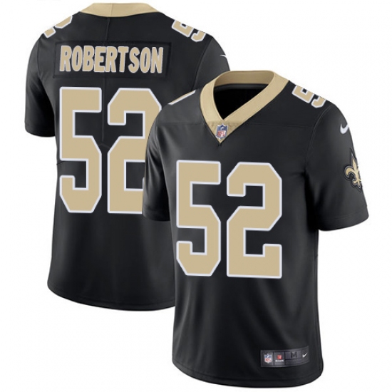 Youth Nike New Orleans Saints #52 Craig Robertson Black Team Color Vapor Untouchable Limited Player NFL Jersey - Ujersey