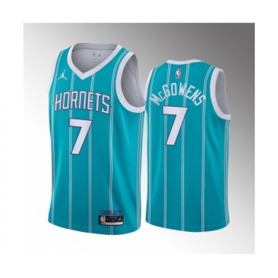 Men's Charlotte Hornets #7 Bryce McGowens 2022 Draft Stitched Basketball Jersey - Ujersey