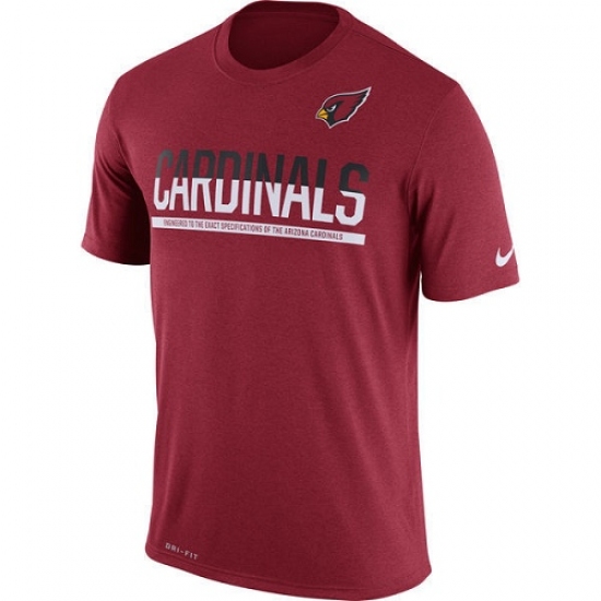 NFL Men Arizona Cardinals Nike Cardinal Team Practice Legend Performance T-Shirt - Ujersey