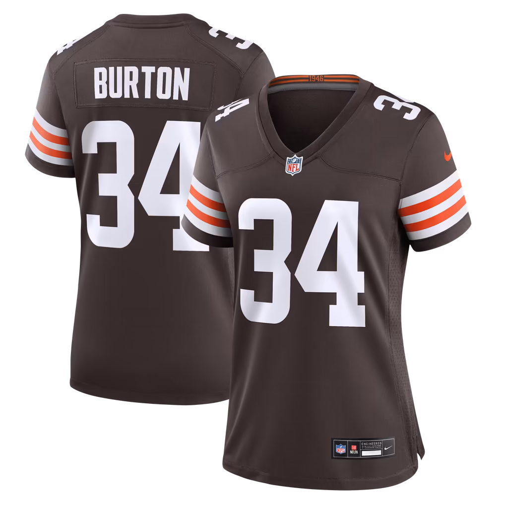 Women's Cleveland Browns Michael Burton Nike Brown Team Game Jersey - U-jersey