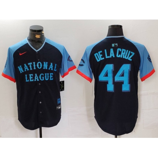 Men's Cincinnati Reds #44 Elly De La Cruz Navy 2024 All Star Limited Stitched Jersey - Ujersey