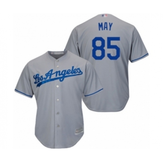 Youth Los Angeles Dodgers #85 Dustin May Authentic Grey Road Cool Base Baseball Player Jersey - Ujersey
