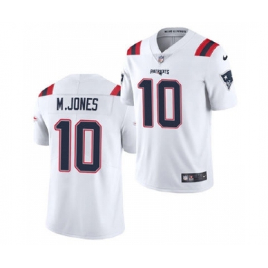 Men's New England Patriots #10 Mac Jones White 2021 Vapor Untouchable Limited Jersey - Ujersey