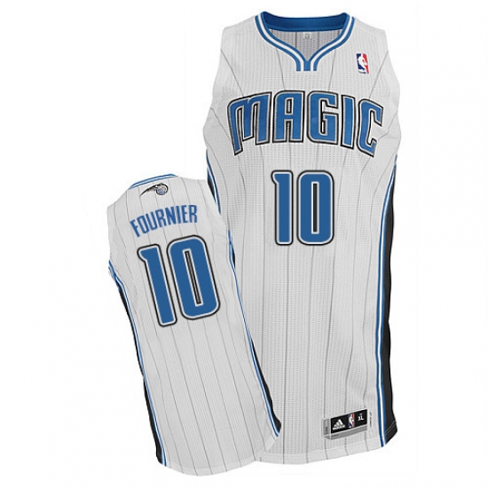 Men's Adidas Orlando Magic #10 Evan Fournier Authentic White Home NBA Jersey