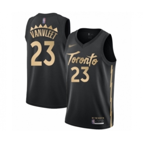 Men's Toronto Raptors #23 Fred VanVleet Swingman Black Basketball Jersey - 2019 20 City Edition - Ujersey