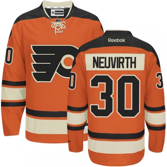 Youth Reebok Philadelphia Flyers #30 Michal Neuvirth Premier Orange New Third NHL Jersey - Ujersey