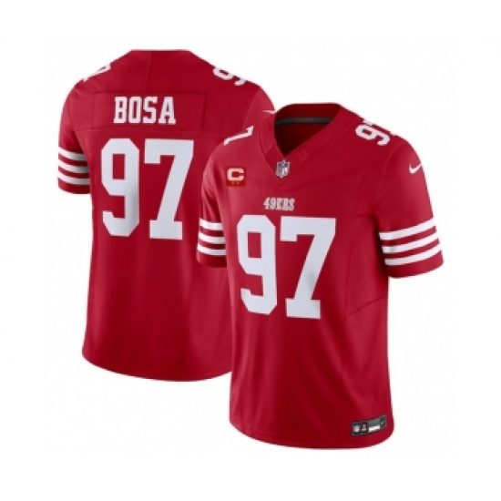 Men's Nike San Francisco 49ers #97 Nick Bosa Red 2023 F.U.S.E. 1-Star C Vapor Untouchable Limited Football Stitched Jersey - Ujersey
