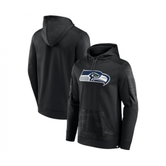 Men's Seattle Seahawks Black On The Ball Pullover Hoodie - Ujersey