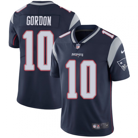 Youth Nike New England Patriots #10 Josh Gordon Navy Blue Team Color Vapor Untouchable Limited Player NFL Jersey - Ujersey