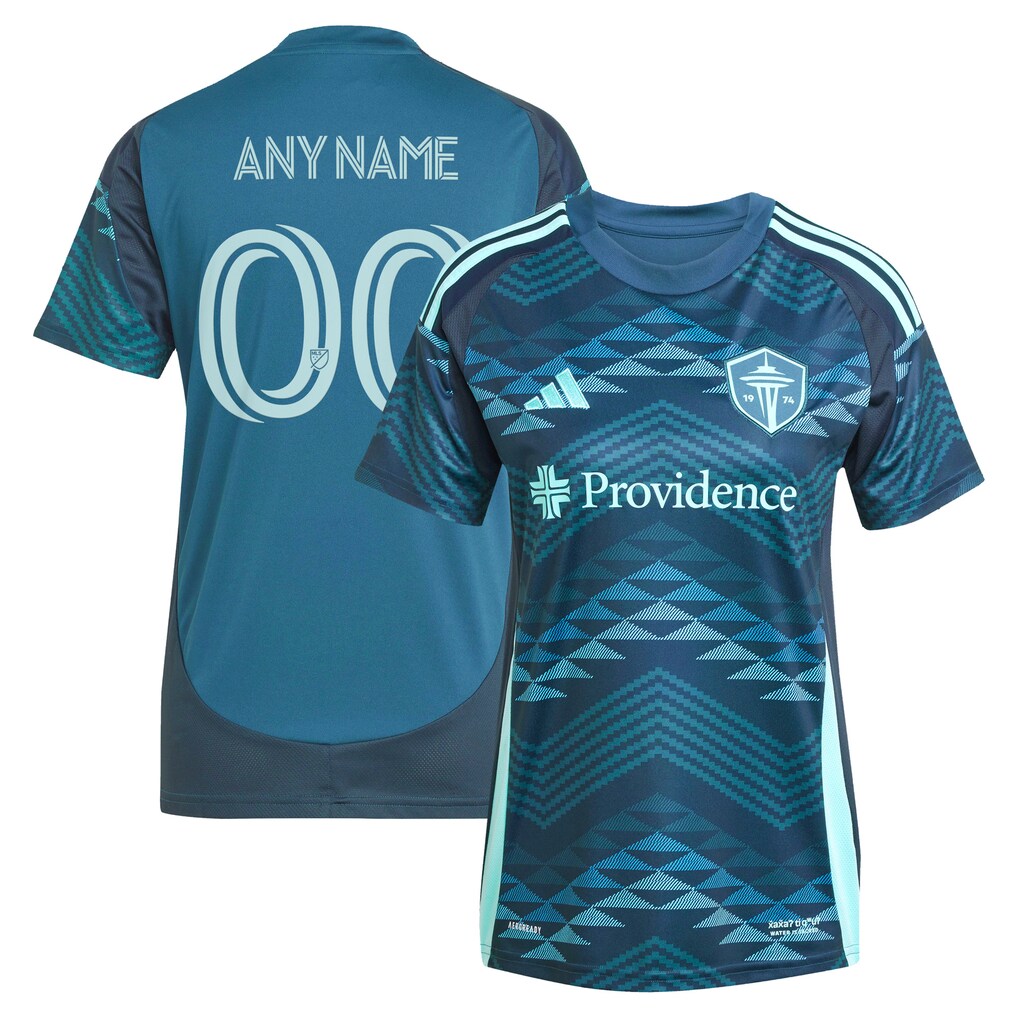 Women's Seattle Sounders FC adidas Blue 2025 The Salish Sea Kit Replica Custom Jersey - Ujersey