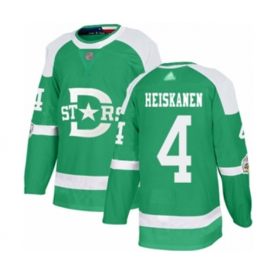 Men's Dallas Stars #4 Miro Heiskanen Authentic Green 2020 Winter Classic Hockey Jersey - Ujersey