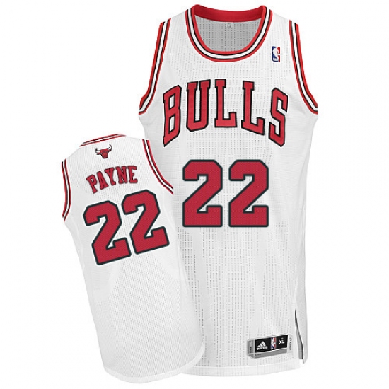 Men's Adidas Chicago Bulls #22 Cameron Payne Authentic White Home NBA Jersey - Ujersey