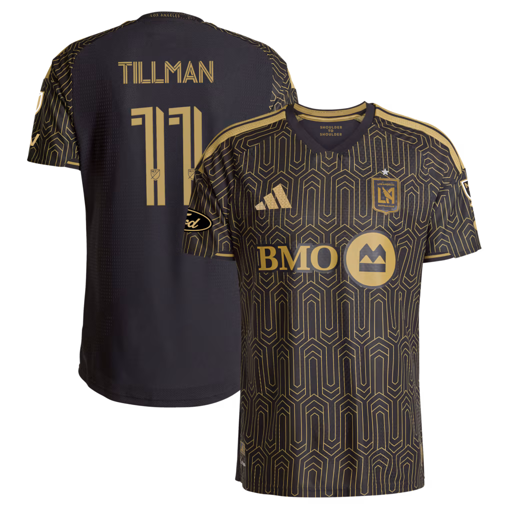 Men's LAFC Timothy Tillman adidas Black 2026 2026 Primary Kit On-Field Authentic Patch Jersey - ujerseystore
