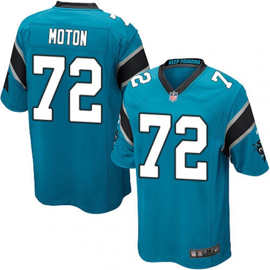 Men's Nike Carolina Panthers #72 Taylor Moton Game Blue Alternate NFL Jersey - Ujersey