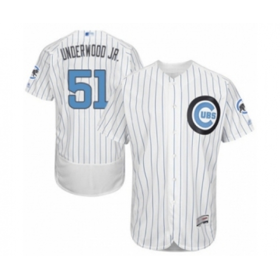 Men's Chicago Cubs #51 Duane Underwood Jr. Authentic White 2016 Father's Day Fashion Flex Base Baseball Player Jersey - Ujersey