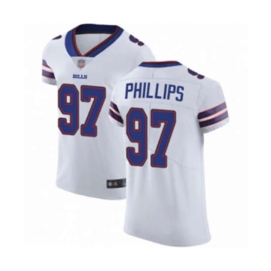 Men's Buffalo Bills #97 Jordan Phillips White Vapor Untouchable Elite Player Football Jersey - Ujersey