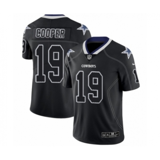 Men's Nike Dallas Cowboys #19 Amari Cooper Limited Lights Out Black Rush NFL Jersey - Ujersey