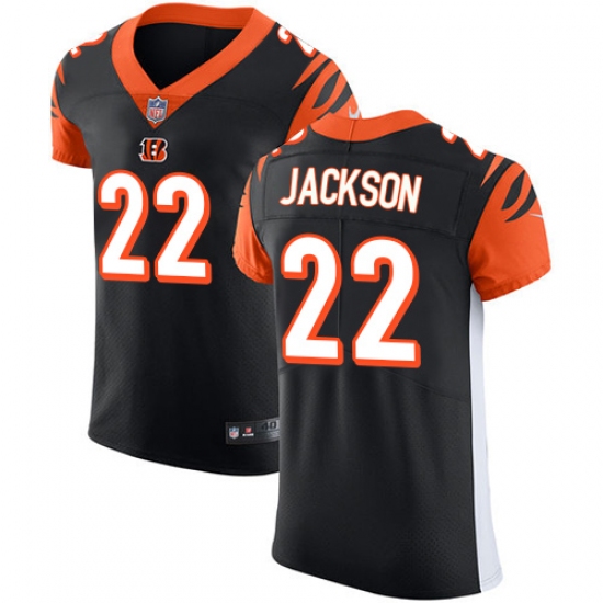 Men's Nike Cincinnati Bengals #22 William Jackson Black Team Color Vapor Untouchable Elite Player NFL Jersey - Ujersey