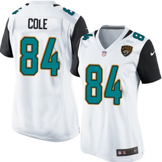 Women's Nike Jacksonville Jaguars #84 Keelan Cole Game White NFL Jersey - Ujersey