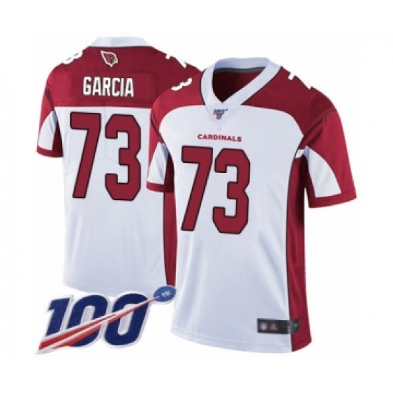 Men's Arizona Cardinals #73 Max Garcia White Vapor Untouchable Limited Player 100th Season Football Jersey - Ujersey