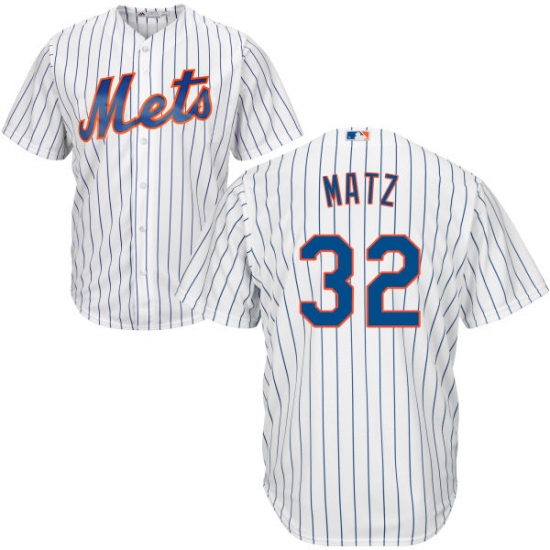 Youth Majestic New York Mets #32 Steven Matz Authentic White Home Cool Base MLB Jersey - Ujersey