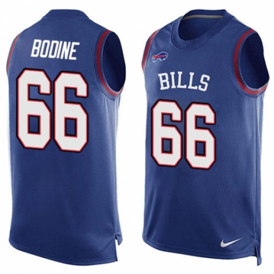Men's Nike Buffalo Bills #66 Russell Bodine Limited Royal Blue Player Name & Number Tank Top NFL Jersey