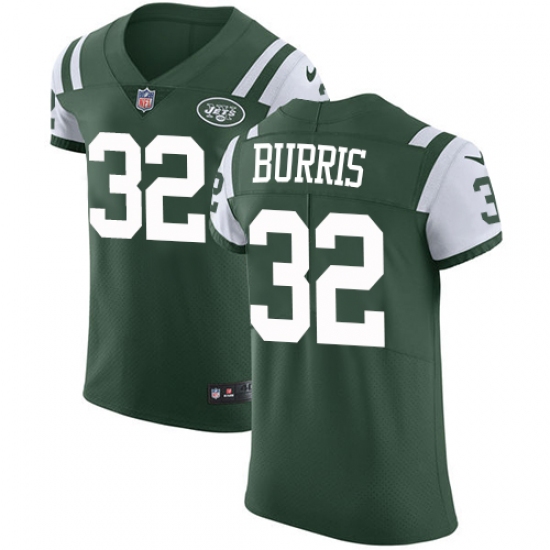 Men's Nike New York Jets #32 Juston Burris Green Team Color Vapor Untouchable Elite Player NFL Jersey - Ujersey
