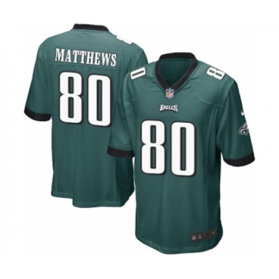 Men's Nike Philadelphia Eagles #80 Jordan Matthews Game Midnight Green Team Color NFL Jersey - Ujersey