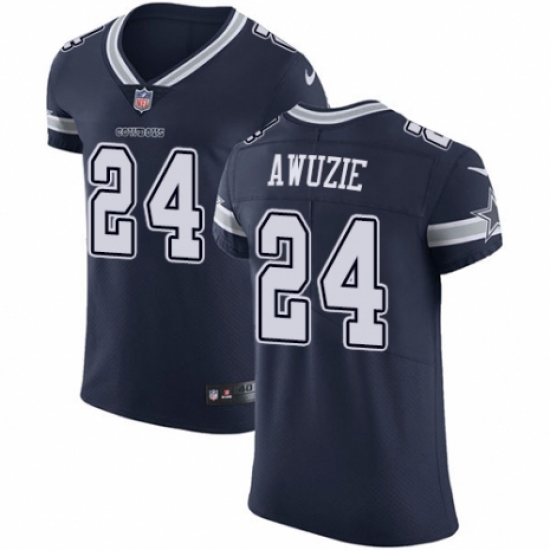 Men's Nike Dallas Cowboys #24 Chidobe Awuzie Navy Blue Team Color Vapor Untouchable Elite Player NFL Jersey - Ujersey