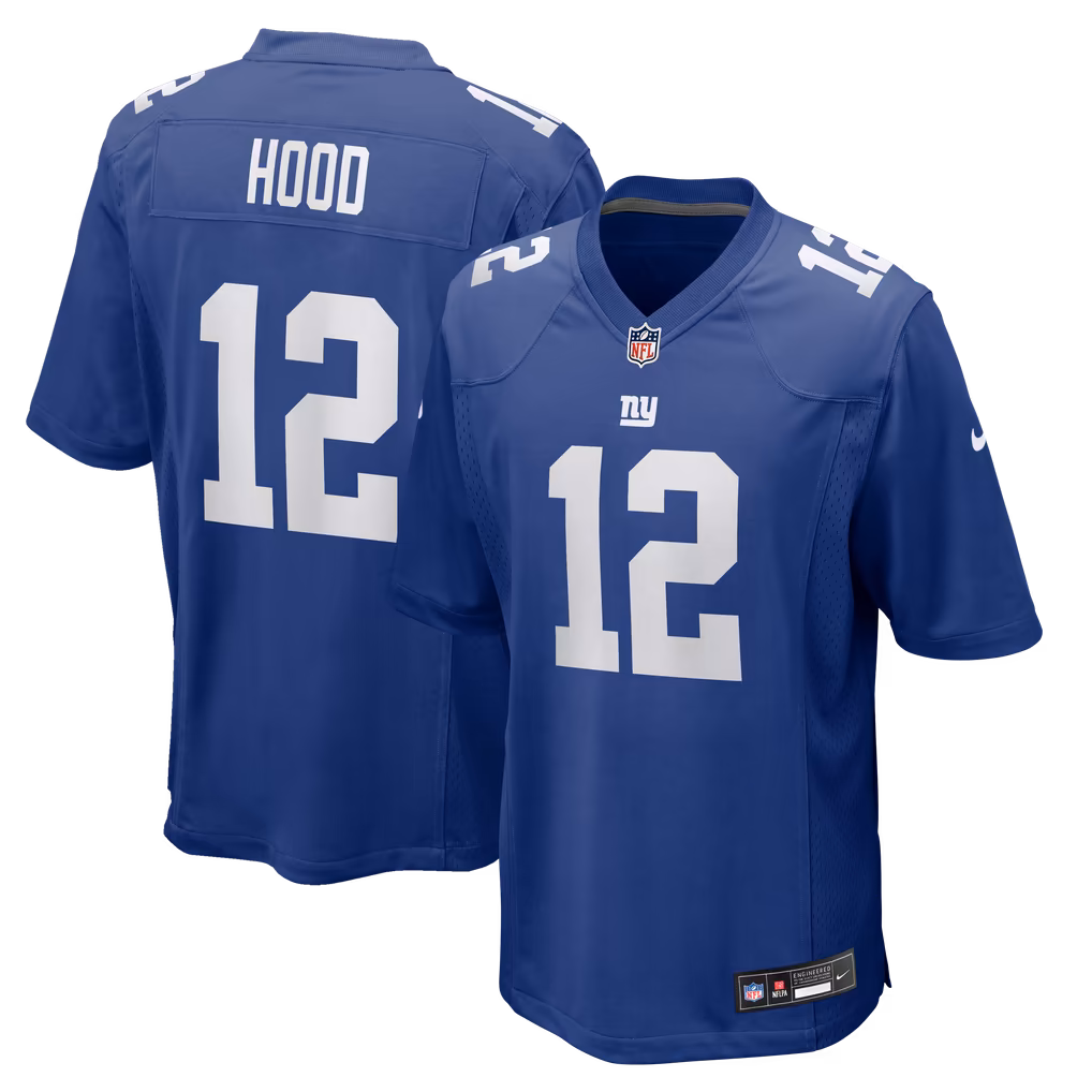 Men's New York Giants Colton Hood Nike Royal Team Game Jersey - Ujersey
