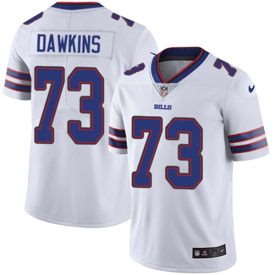 Men's Nike Buffalo Bills #73 Dion Dawkins White Vapor Untouchable Limited Player NFL Jersey - Ujersey