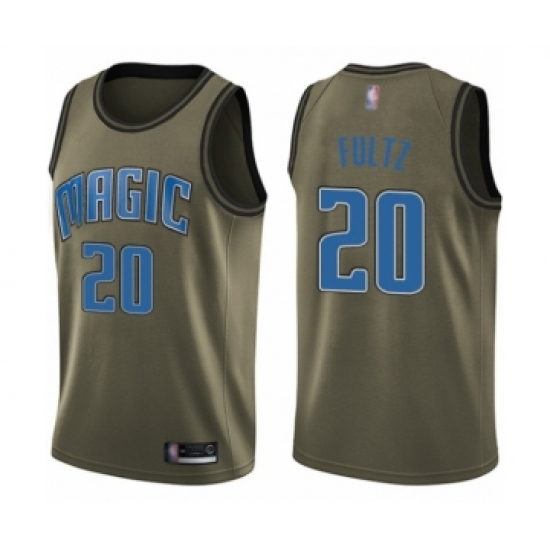 Youth Orlando Magic #20 Markelle Fultz Swingman Green Salute to Service Basketball Jersey - Ujersey