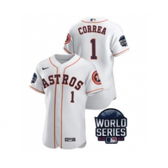 Men's Houston Astros #2 Alex Bregman 2021 Grey World Series Flex Base Stitched Baseball Jersey - Ujersey