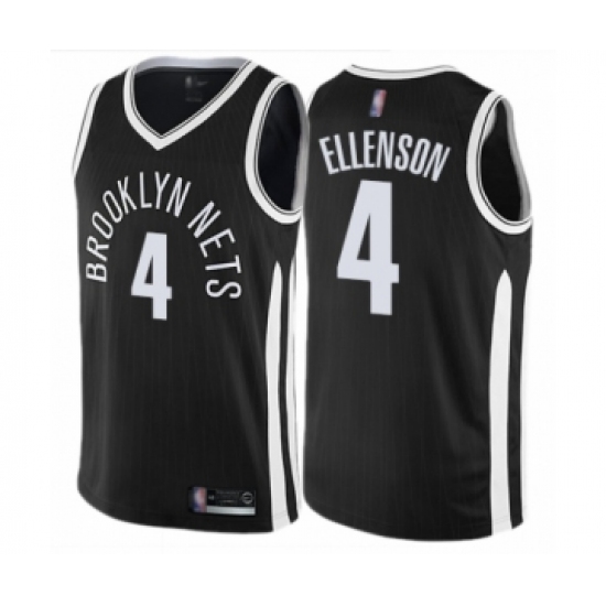 Youth Brooklyn Nets #4 Henry Ellenson Swingman Black Basketball Jersey - City Edition - Ujersey