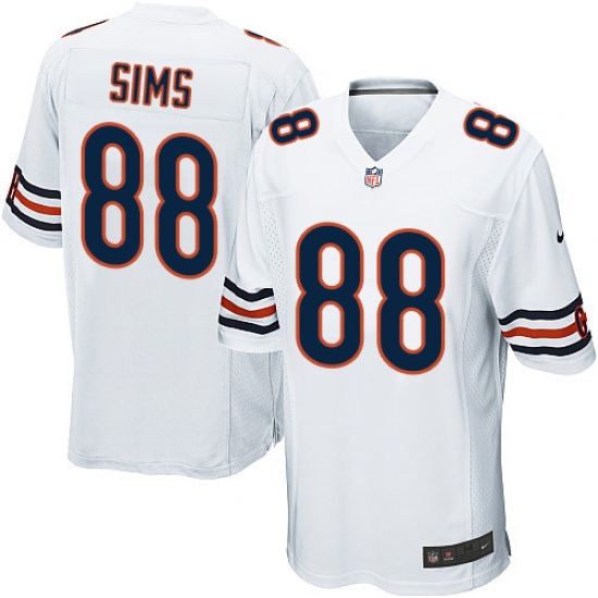 Men's Nike Chicago Bears #88 Dion Sims Game White NFL Jersey - Ujersey