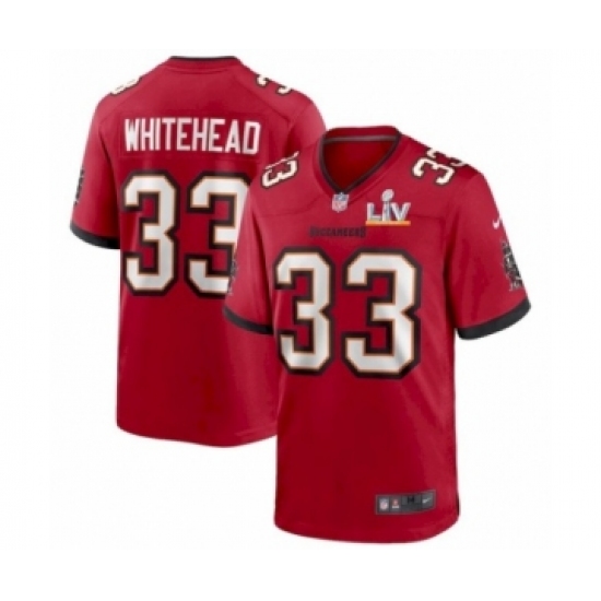 Men's Tampa Bay Buccaneers #33 Jordan Whitehead Red Super Bowl LV Jersey - Ujersey