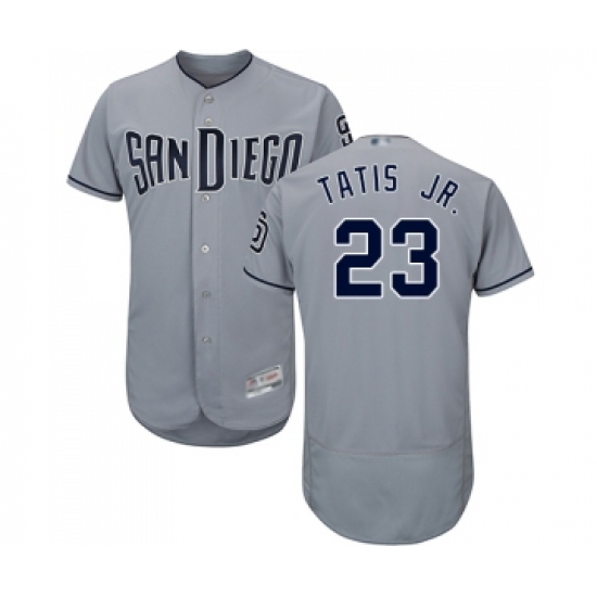 Men's San Diego Padres #23 Fernando Tatis Jr. Authentic Grey Road Cool Base Baseball Jersey - Ujersey