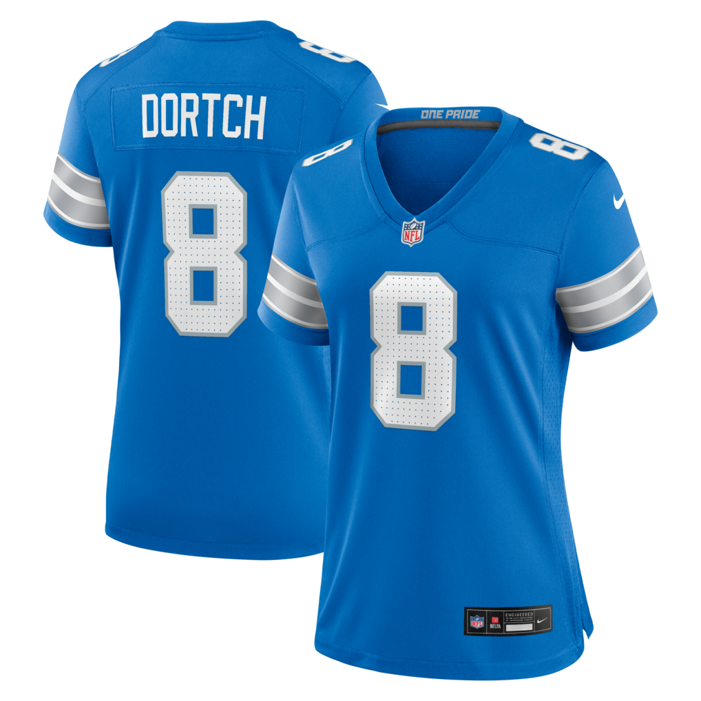 Women's Detroit Lions Greg Dortch Nike Blue Team Game Jersey - SUjersey01