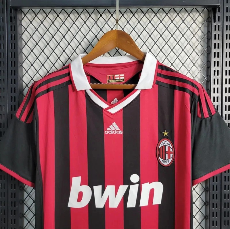 AC Milan Retro Soccer Jersey Home Custom Shirt 2009/10 - ujerseystore