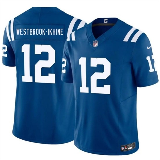Men's Indianapolis Colts #12 Nick Westbrook-Ikhine Blue 2026 F.U.S.E. Vapor Limited Football Stitched Jersey - Ujersey