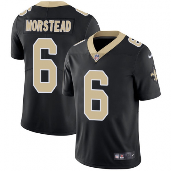 Youth Nike New Orleans Saints #6 Thomas Morstead Black Team Color Vapor Untouchable Limited Player NFL Jersey - Ujersey