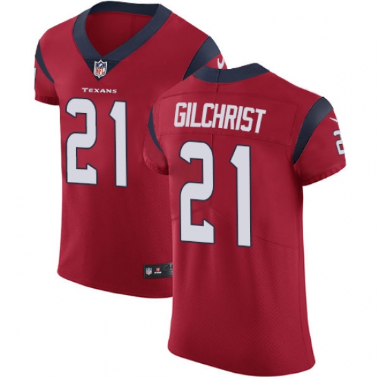 Men's Nike Houston Texans #21 Marcus Gilchrist Red Alternate Vapor Untouchable Elite Player NFL Jersey - Ujersey