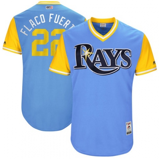 Men's Majestic Tampa Bay Rays #22 Chris Archer 