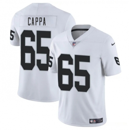 Men's Las Vegas Raiders #65 Alex Cappa White 2025 Vapor Football Stitched Jersey - Ujersey