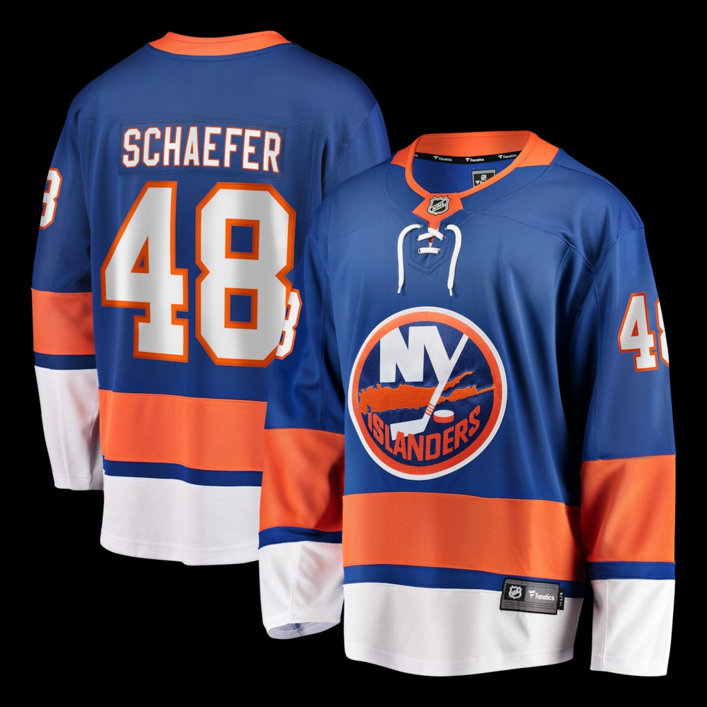 Men's New York Islanders Matthew Schaefer Fanatics Royal Home Breakaway Player Jerseys