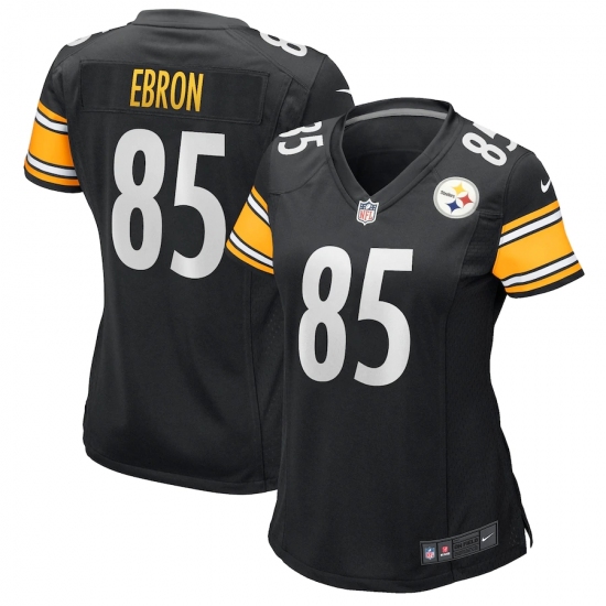 Women's Pittsburgh Steelers #85 Eric Ebron Nike Black Game Jersey - Ujersey