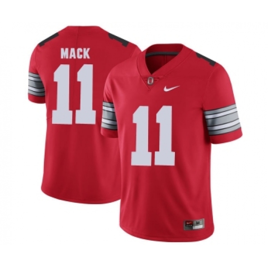 Ohio State Buckeyes 11 Austin Mack Red 2018 Spring Game College Football Limited Jersey - Ujersey