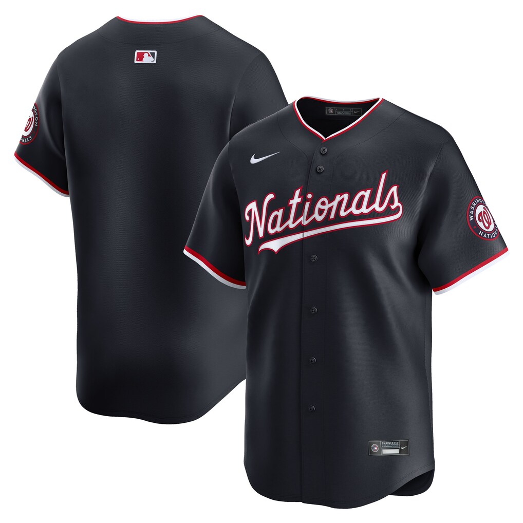 Men's Washington Nationals Nike Navy Alternate Limited Jersey - ujerseystore