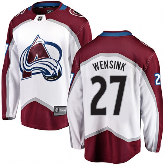 Youth Colorado Avalanche #27 John Wensink Fanatics Branded White Away Breakaway NHL Jersey - Ujersey